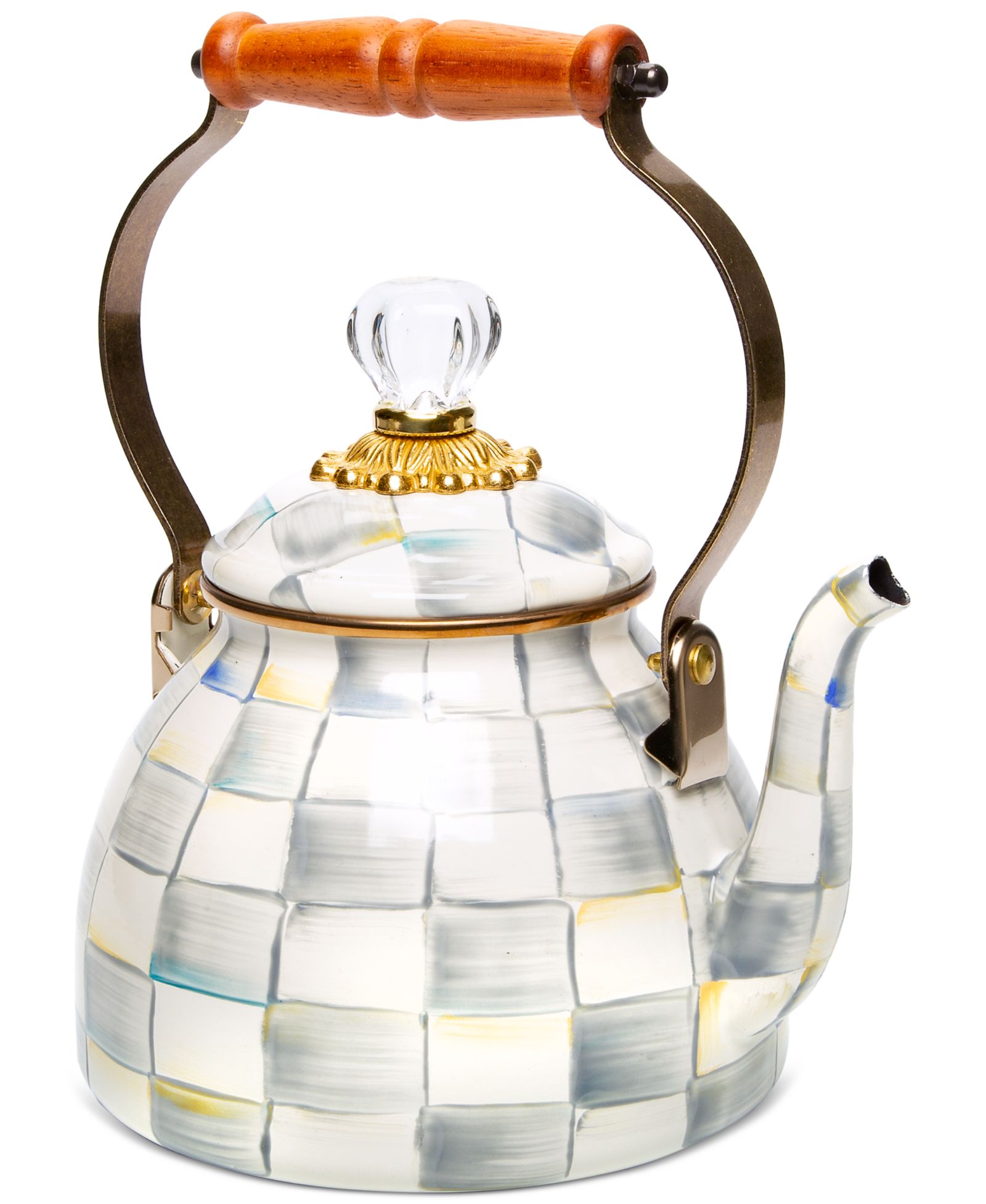 MacKenzie-Childs Чайник Sterling Check 2-Qt.