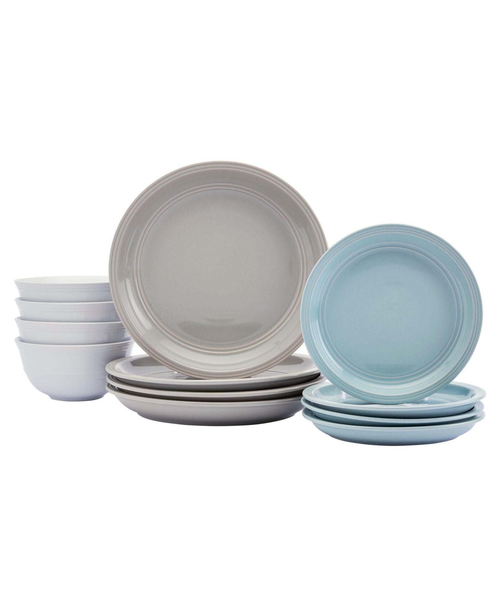 Farmhouse Multicolor  12 Pc. Dinnerware Set, Service for 4