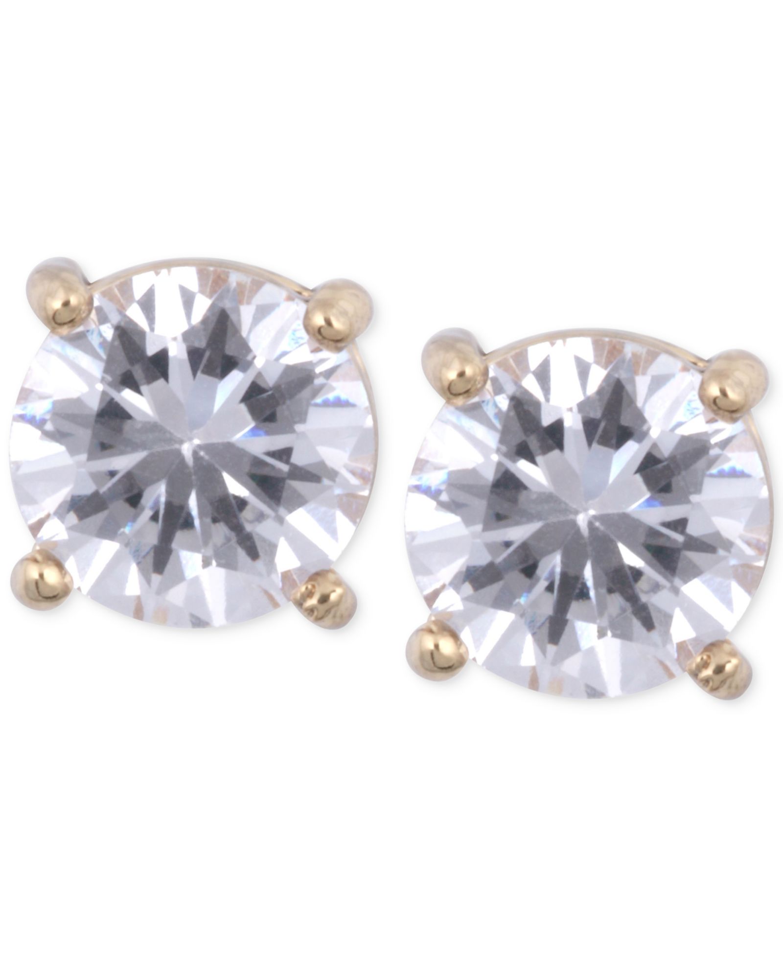 ANNE KLEIN серьги-гвоздики с кристаллами 8MM