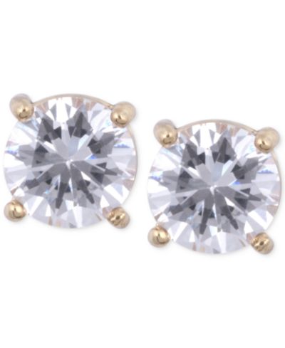 ANNE KLEIN 8MM CRYSTAL STUD EARRINGS
