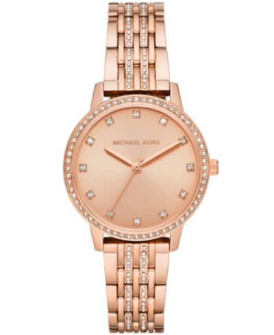 Женские часы Michael Kors Melissa Rose Gold-Tone Stainless Steel 35mm