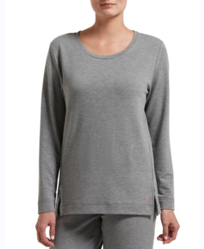 HUE® Solid Long Sleeve Lounge T-Shirt