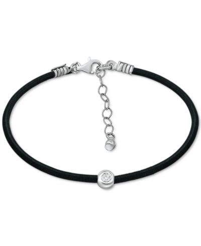 Giani Bernini Браслет на лодыжку Cubic Zirconia, Sterling Silver