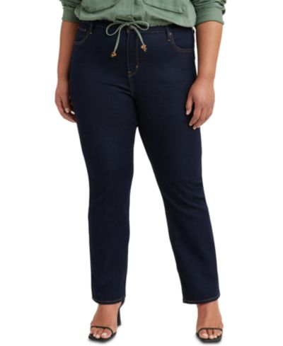Levi's® Trendy Plus Size 724, джинсы с высокой посадкой, прямые