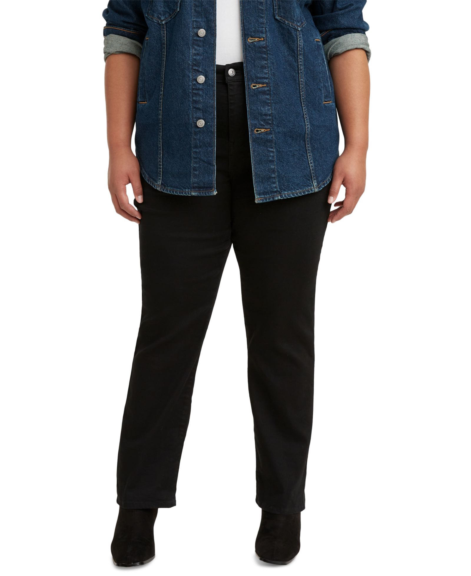 Levi's® Trendy Plus Size 724, джинсы с высокой посадкой, прямые