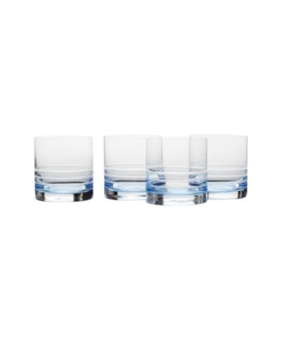 Mikasa Cal Blue Ombre Double Old Fashioned Glasses, Set of 4