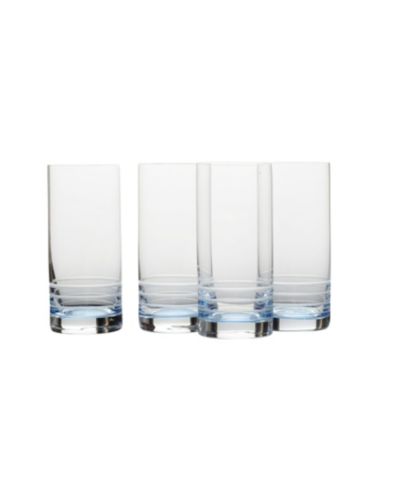 Mikasa Cal Blue Ombre Highball Glasses, Set of 4