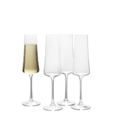 Mikasa Aline Flute Glasses, Set of 4