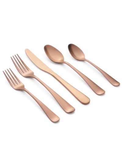 Набор столовых приборов Cambridge Silversmiths Rhiannon Copper Satin, 20 предметов, на 4 персоны