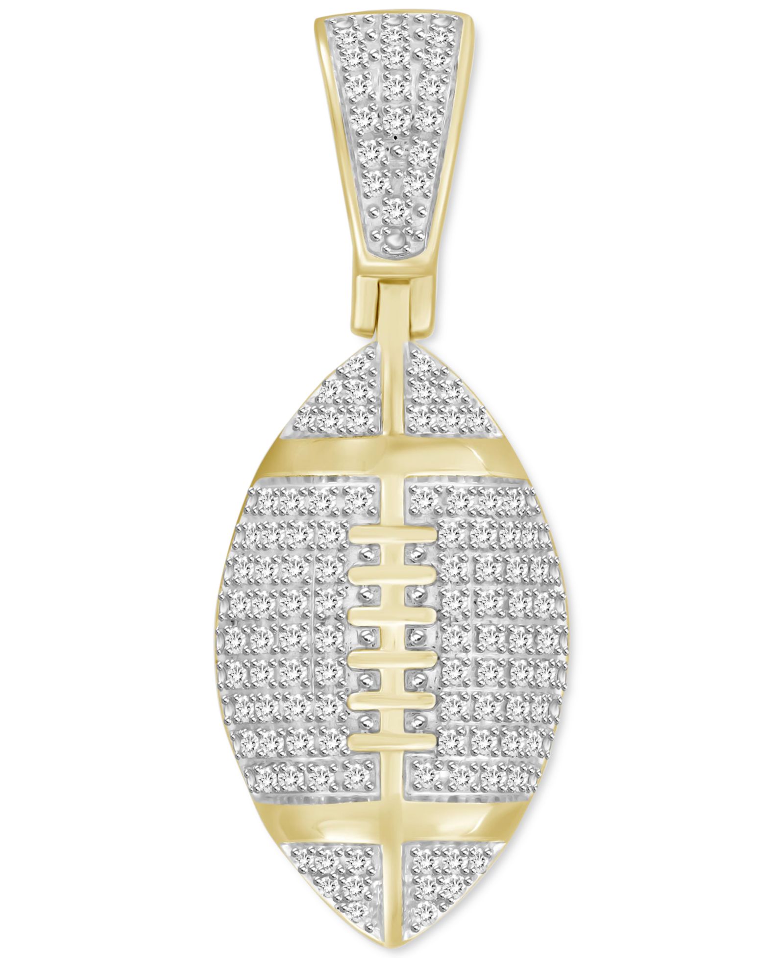 Мужской кулон Diamond Football (1/4 ct. t.w.) в 10k золоте