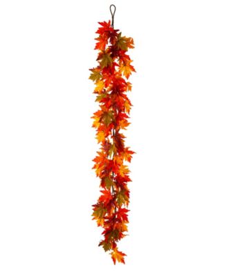 Гирлянда Glitzhome 6' L Fall Lighted Maple Leaves