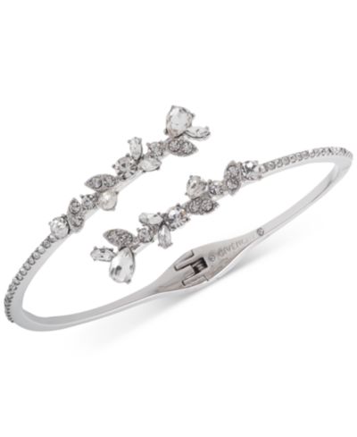 Givenchy Crystal Floral Bypass браслет-кафф