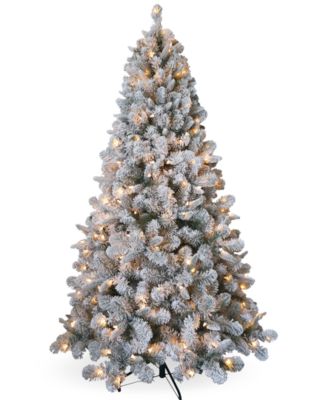 Ель National Tree Company 6.5' Feel Real Snowy Mixed Pine Tree with Clear Lights