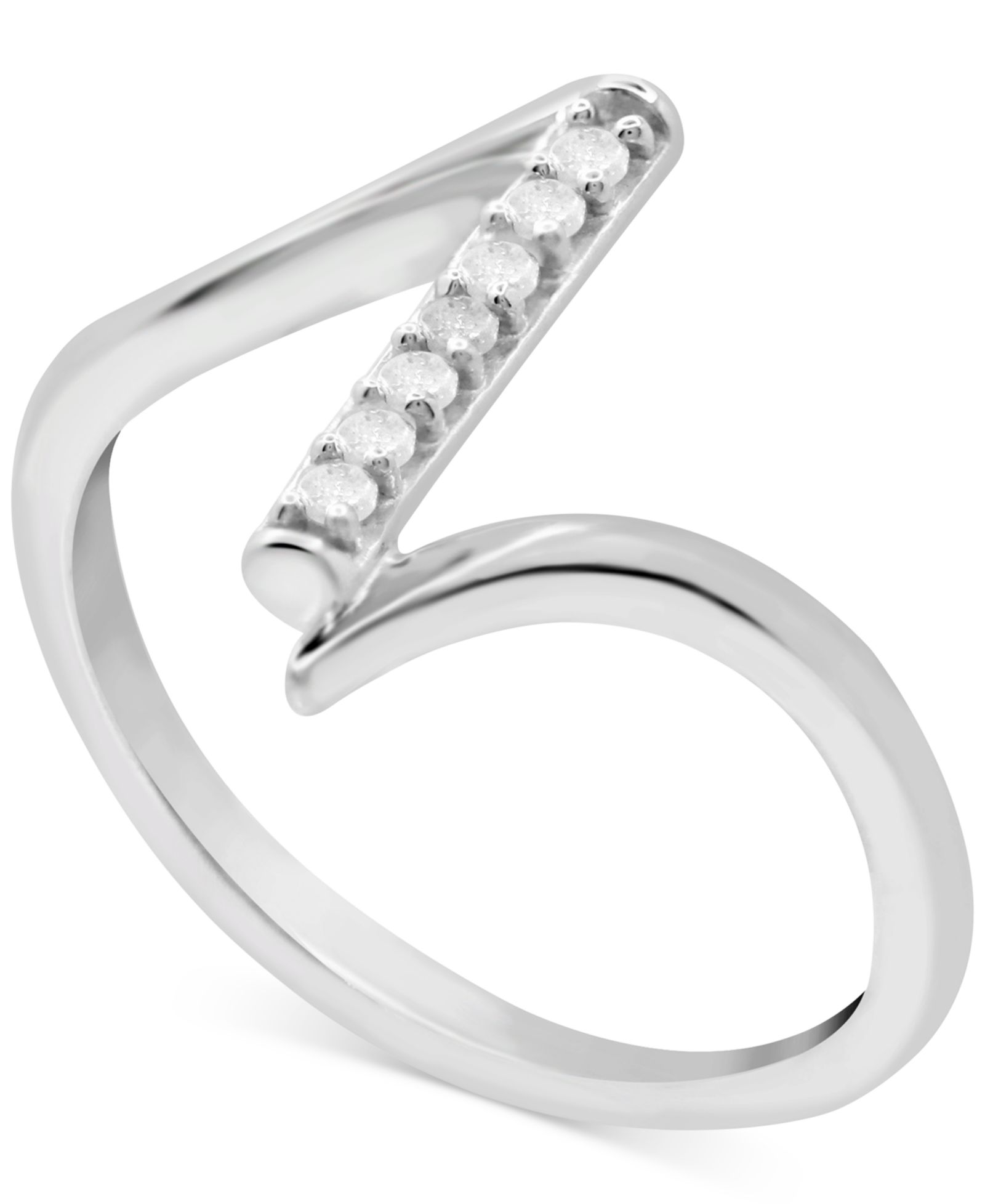 Кольцо Diamond Statement (1/10 ct. t.w.) в Sterling Silver