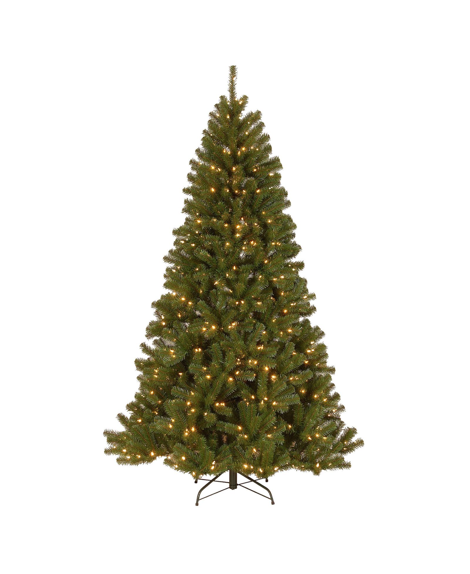 National Tree Company 7.5' Power Connect North Valley Spruce Tree with Light Parade LED Lights