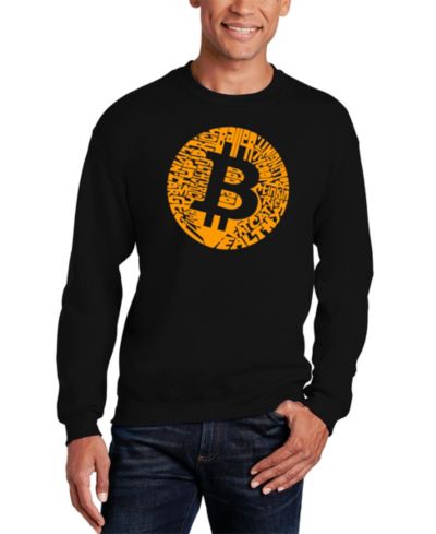 Свитшот LA Pop Art Men's Bitcoin Word Art Crew