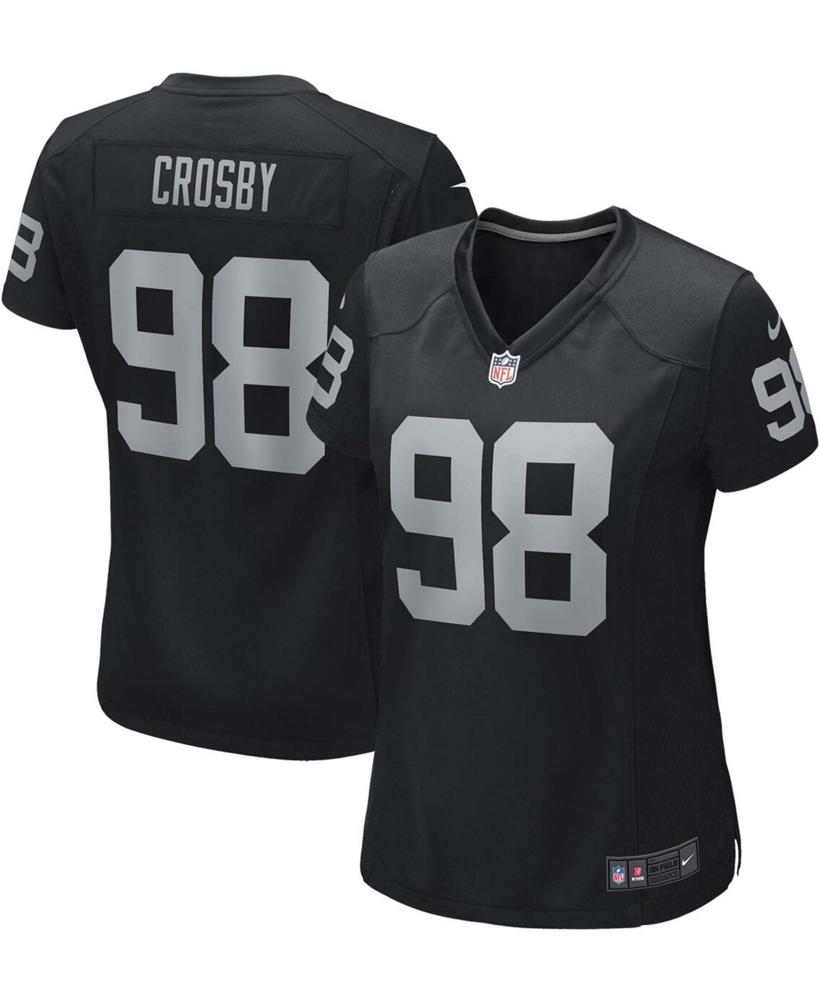 Женская джерси Nike Maxx Crosby Black Las Vegas Raiders