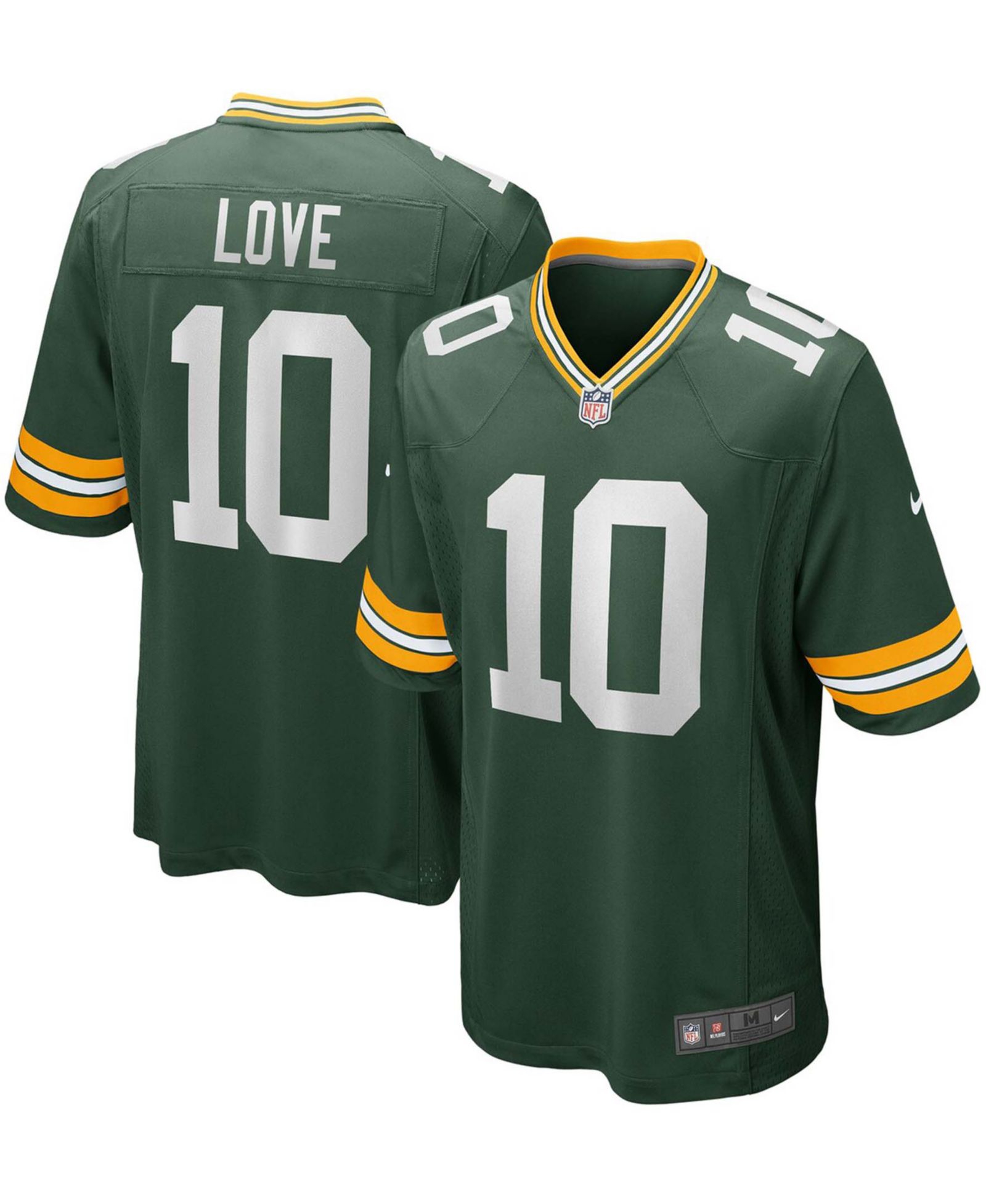Мужская джерси Jordan Love Green Bay Packers Game Jersey от Nike