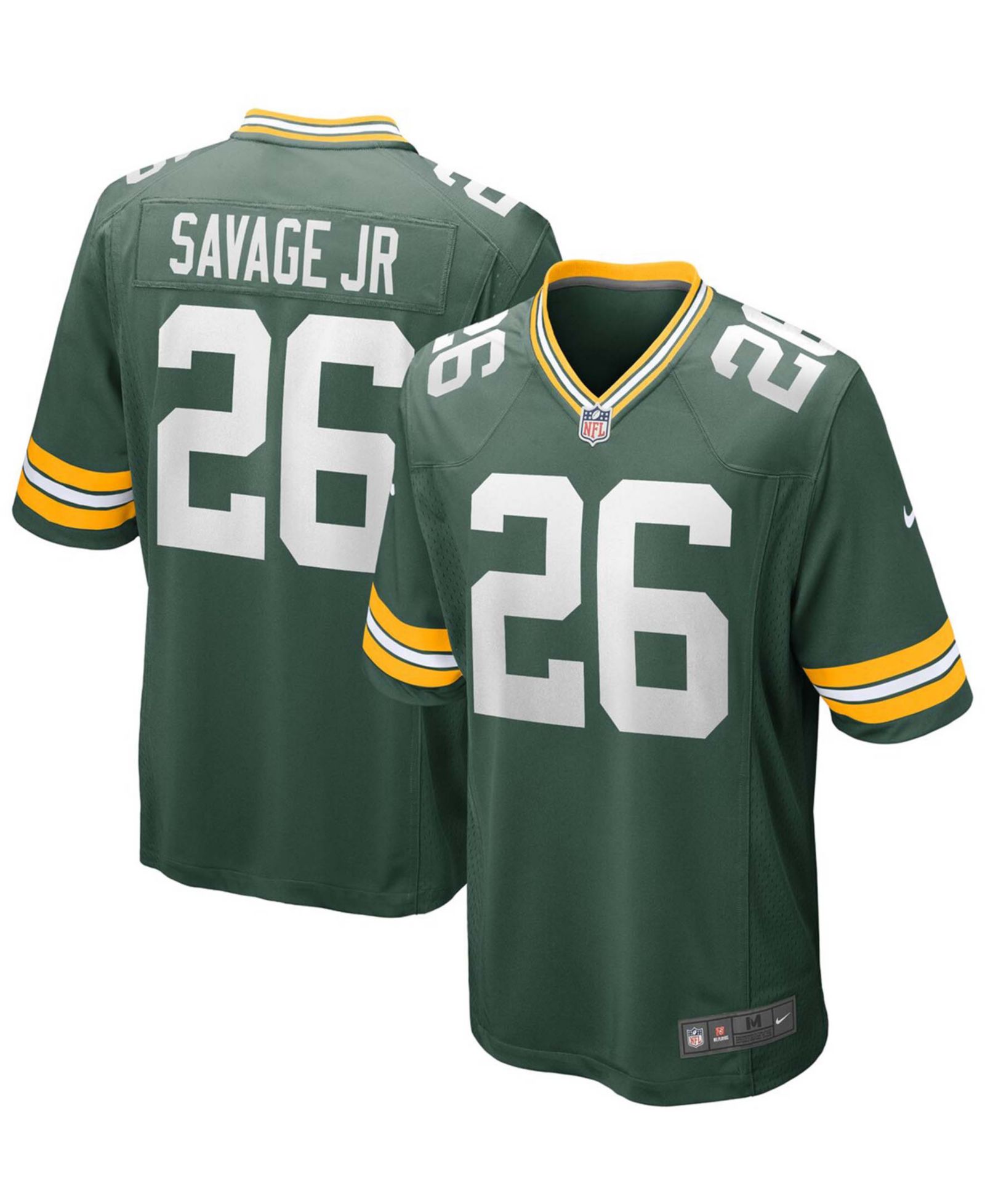 Мужская джерси Nike Darnell Savage Jr. Green Green Bay Packers Game Team