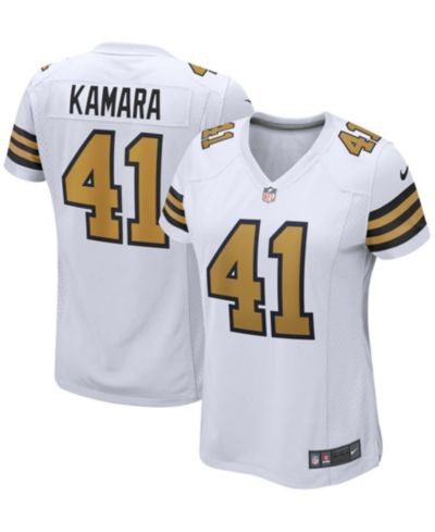 Женская игровая джерси Nike Alvin Kamara White New Orleans Saints Alternate