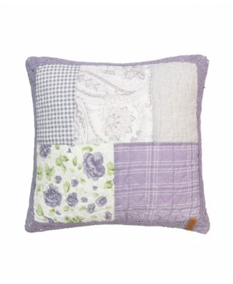 American Heritage Textiles Lavender Rose Decorative Pillow, 15" x 15"