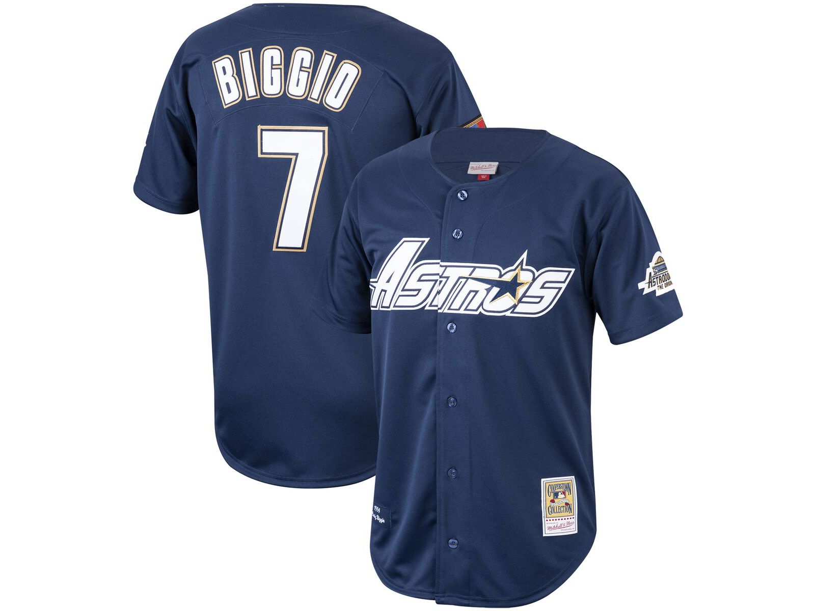 Mitchell & Ness Мужская джерси Houston Astros Cooperstown Collection 1994, темно-синяя