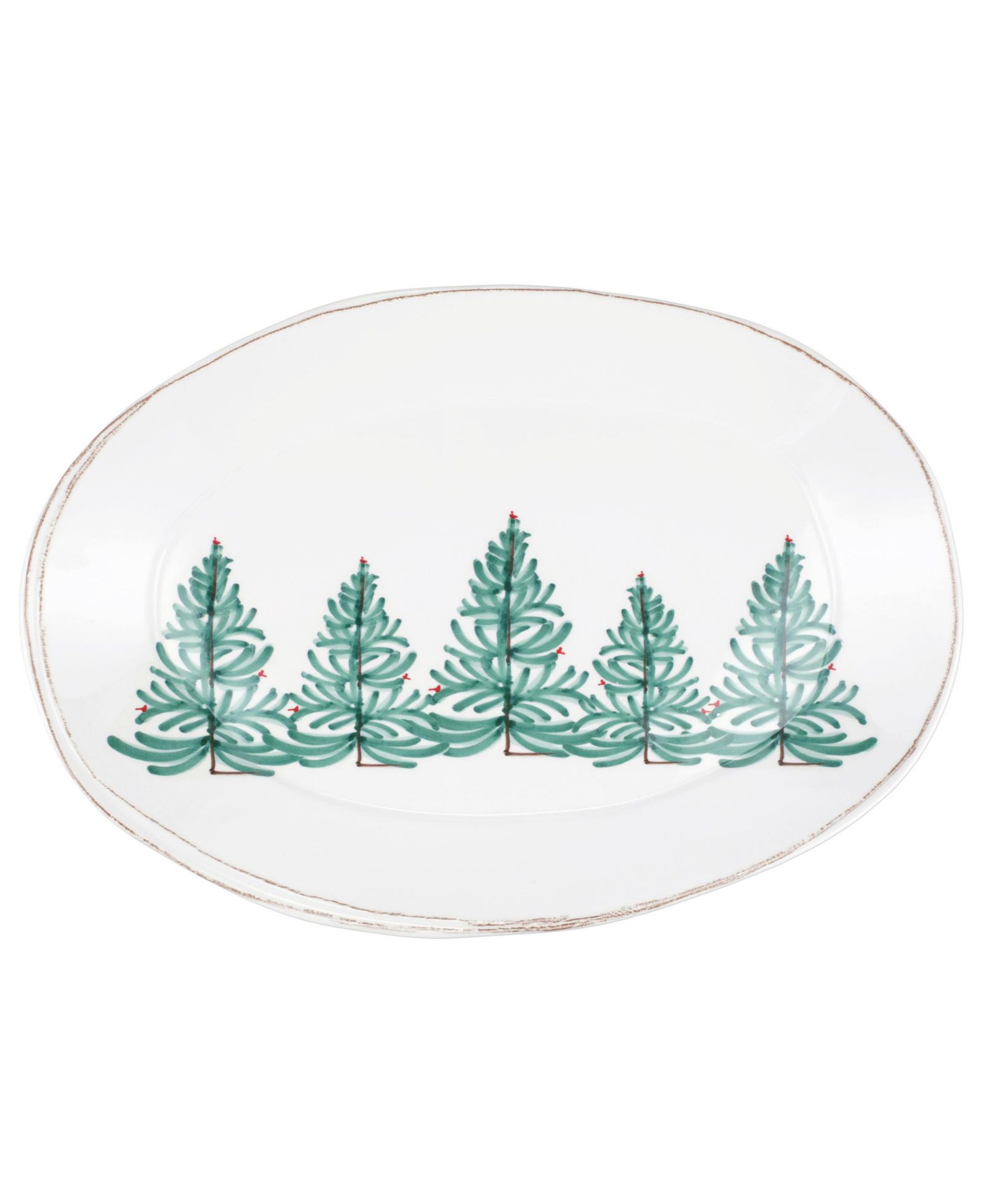 VIETRI Melamine Lastra Holiday Oval Platter 18''