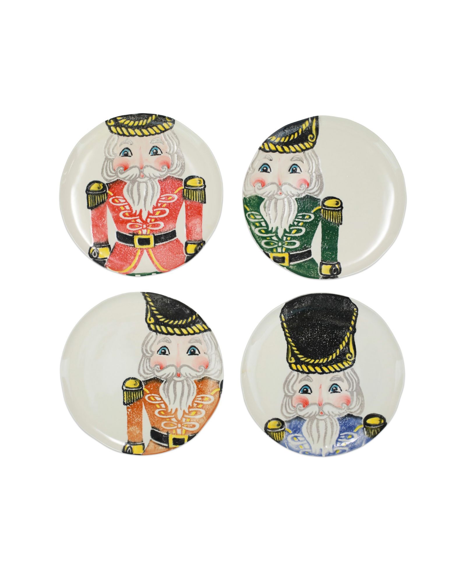 Обеденные тарелки VIETRI Nutcrackers Dinnerware, 4 шт