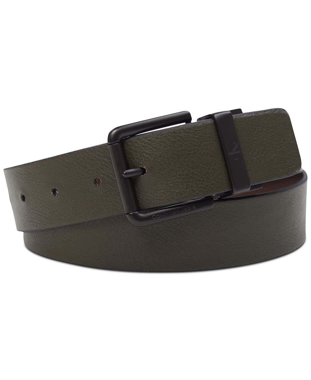 38MM Calvin Klein Men's Pebble Grain Reversible Jean Belt