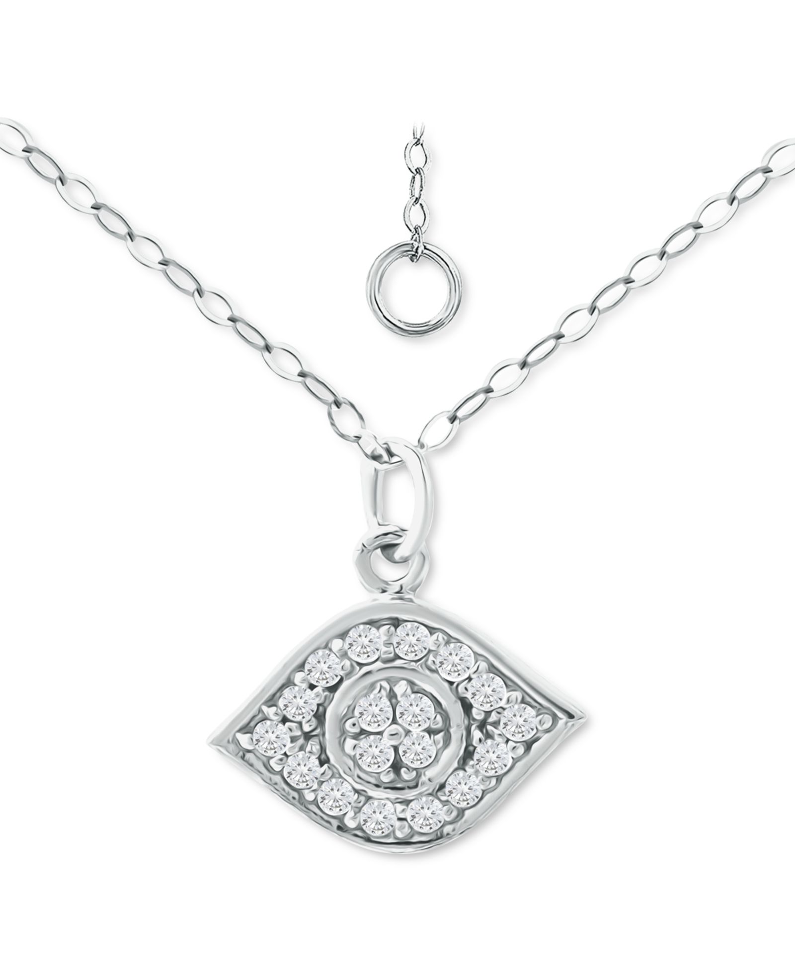 Giani Bernini Подвеска Evil Eye с цирконием, 16" + 2" extender