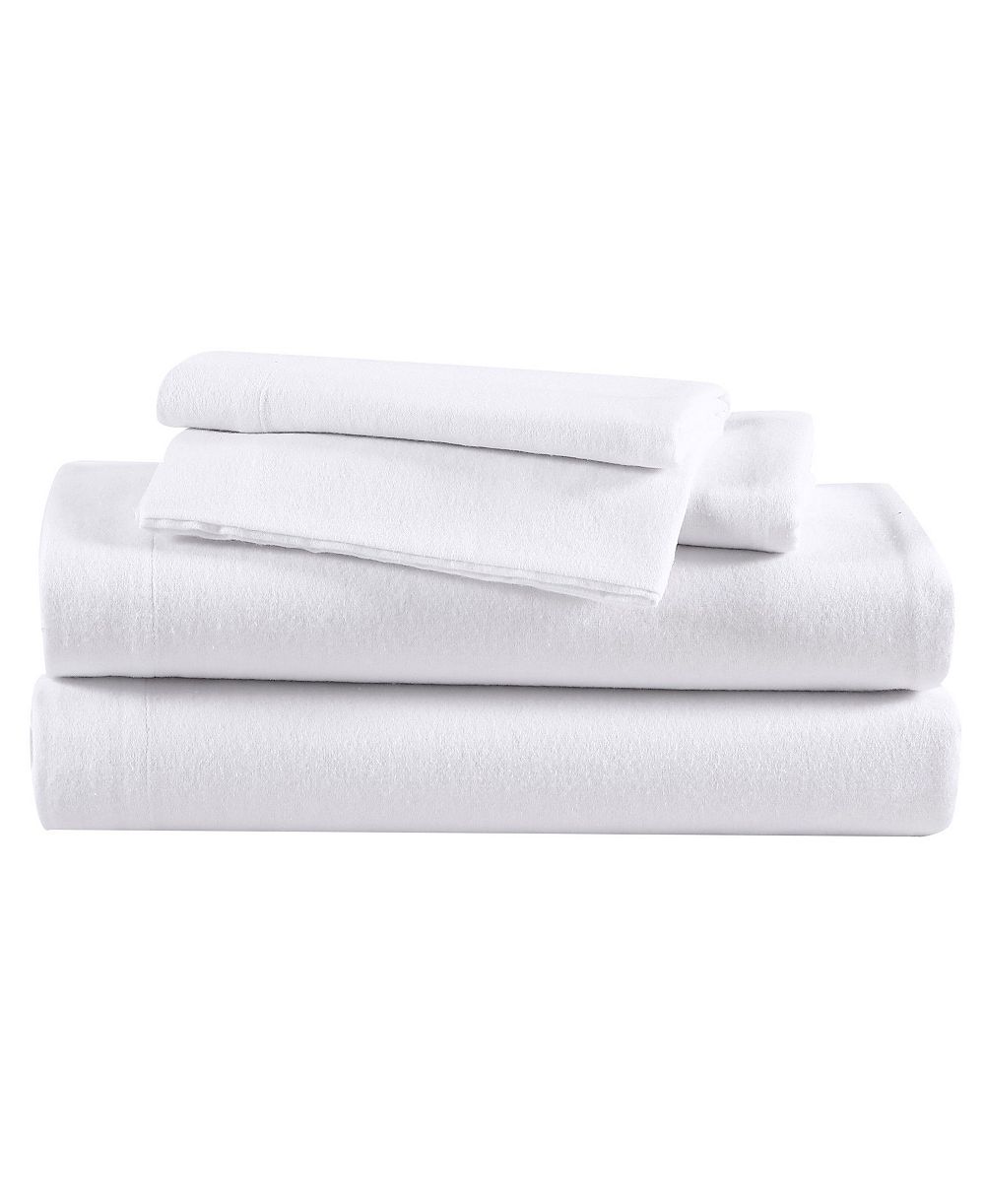 Eddie Bauer Solid 100% Cotton Brushed Flannel 3-Pc. Sheet Set, Twin