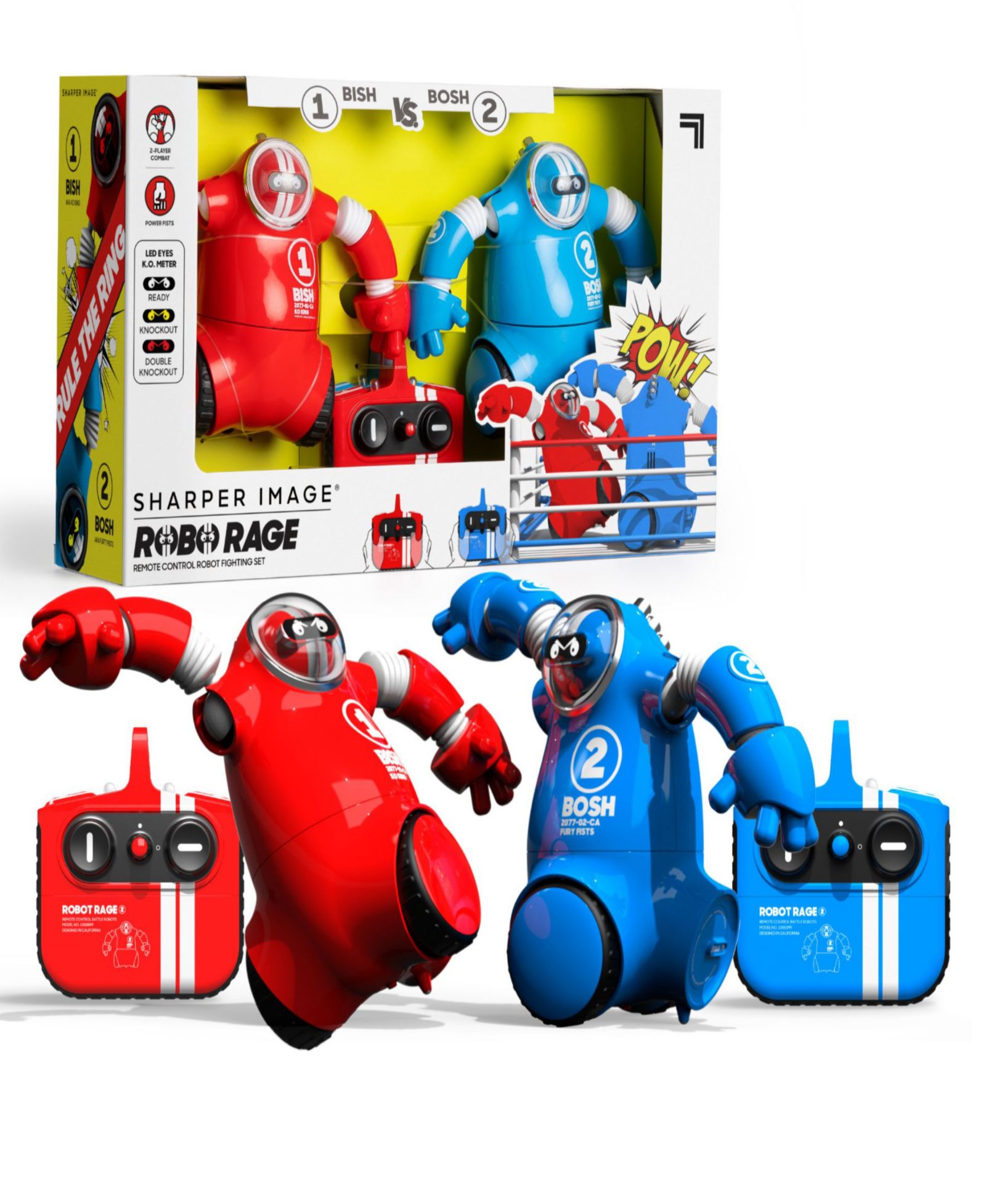 Sharper Image Robo Rage Two-Player Remote Control Robot Fighting 2-Piece Set