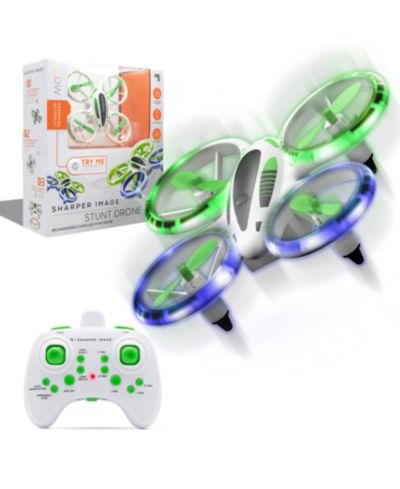 Sharper Image RC Glow Up Stunt Drone с LED-подсветкой, 2.4GHz