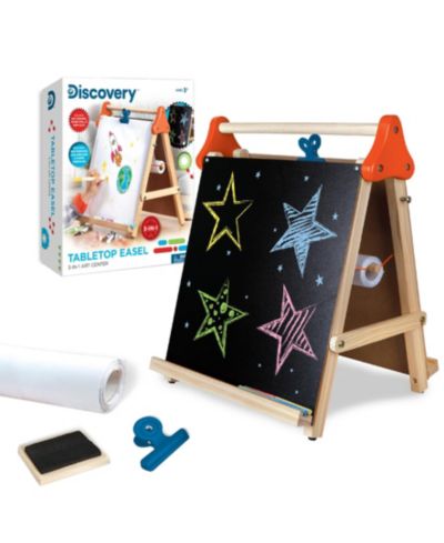 Discovery Kids мольберт 3-в-1 для рисования мелом, деревянная рама
