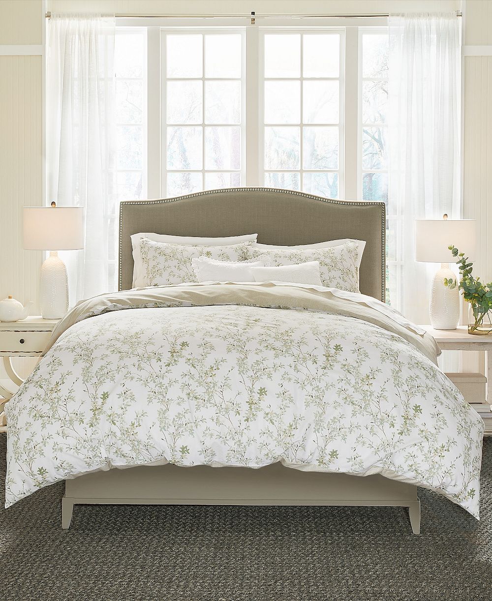 Laura Ashley Lindy двусторонний хлопковый комплект пододеяльников, 3 предмета, размер King