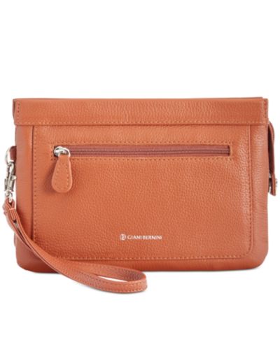 Giani Bernini Softy Leather Crossbody Wallet, Exclusively at Macy's