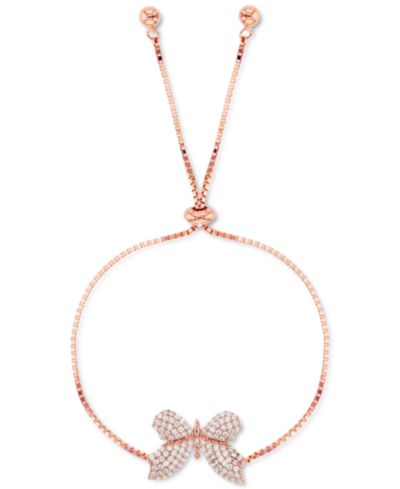 Браслет-боло с кубическим цирконием Pavé Butterfly