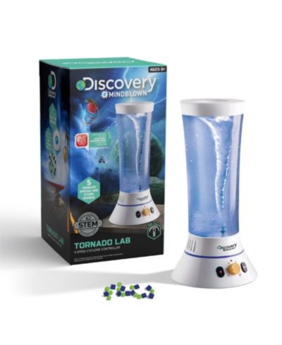 Discovery #Mindblown Tornado Lab 5-Speed Cyclone Controller 21-Piece Science Kit, Ages 8+