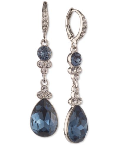 Серьги Givenchy Pear-Shape Crystal Double Drop