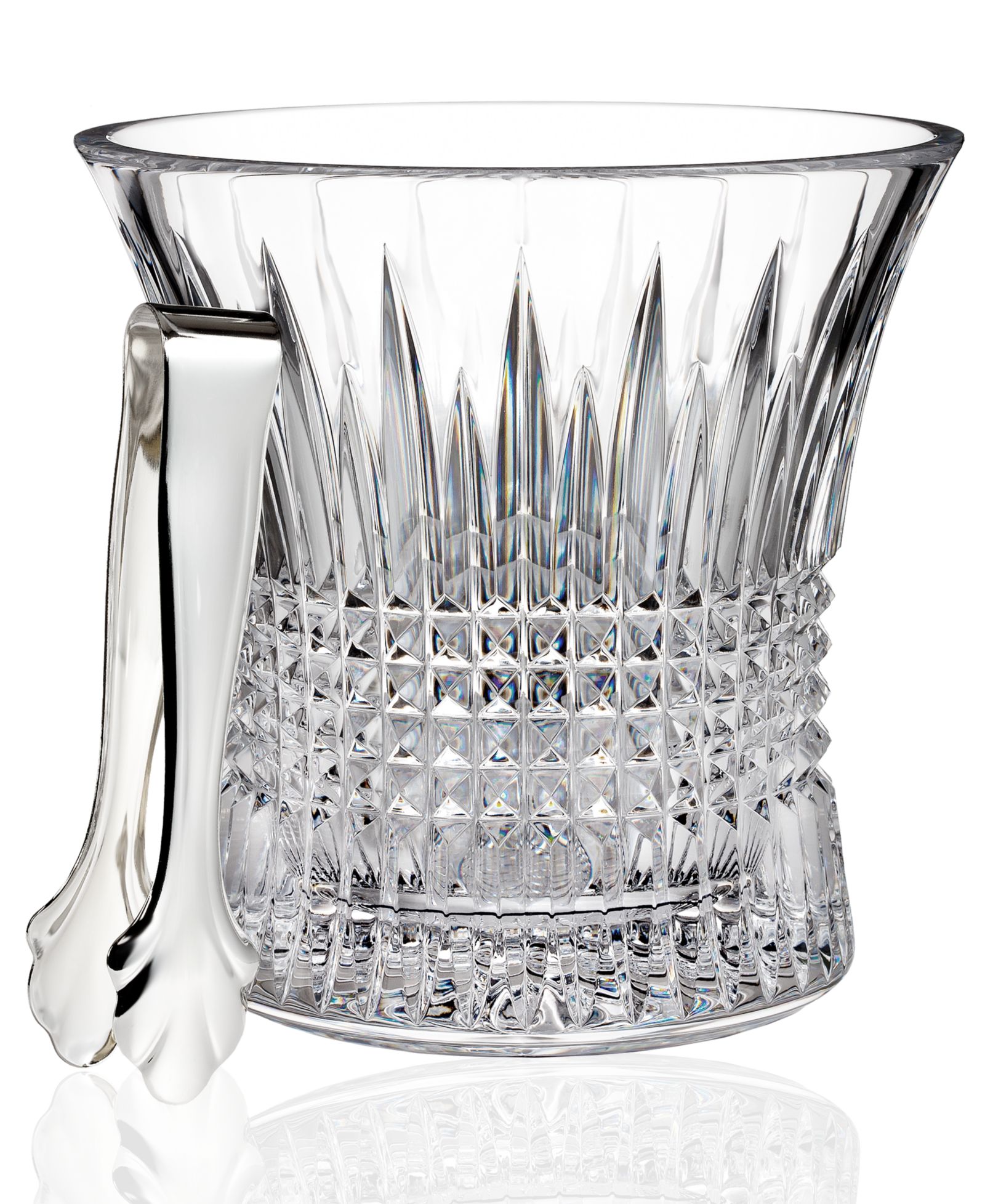 Waterford Lismore Diamond ледяное ведро с щипцами