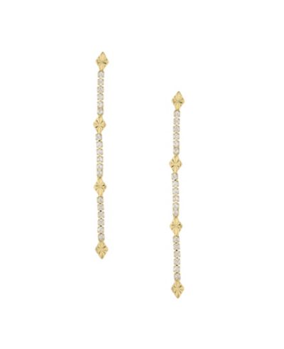 ETTIKA Женские серьги-подвески, прямое напыление золота 18k