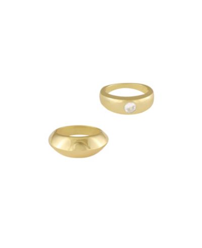 ETTIKA Женский набор колец с позолотой 18k