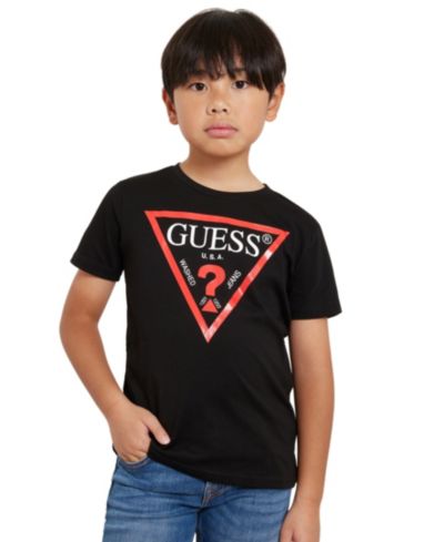 Футболка GUESS с коротким рукавом и логотипом для мальчиков
