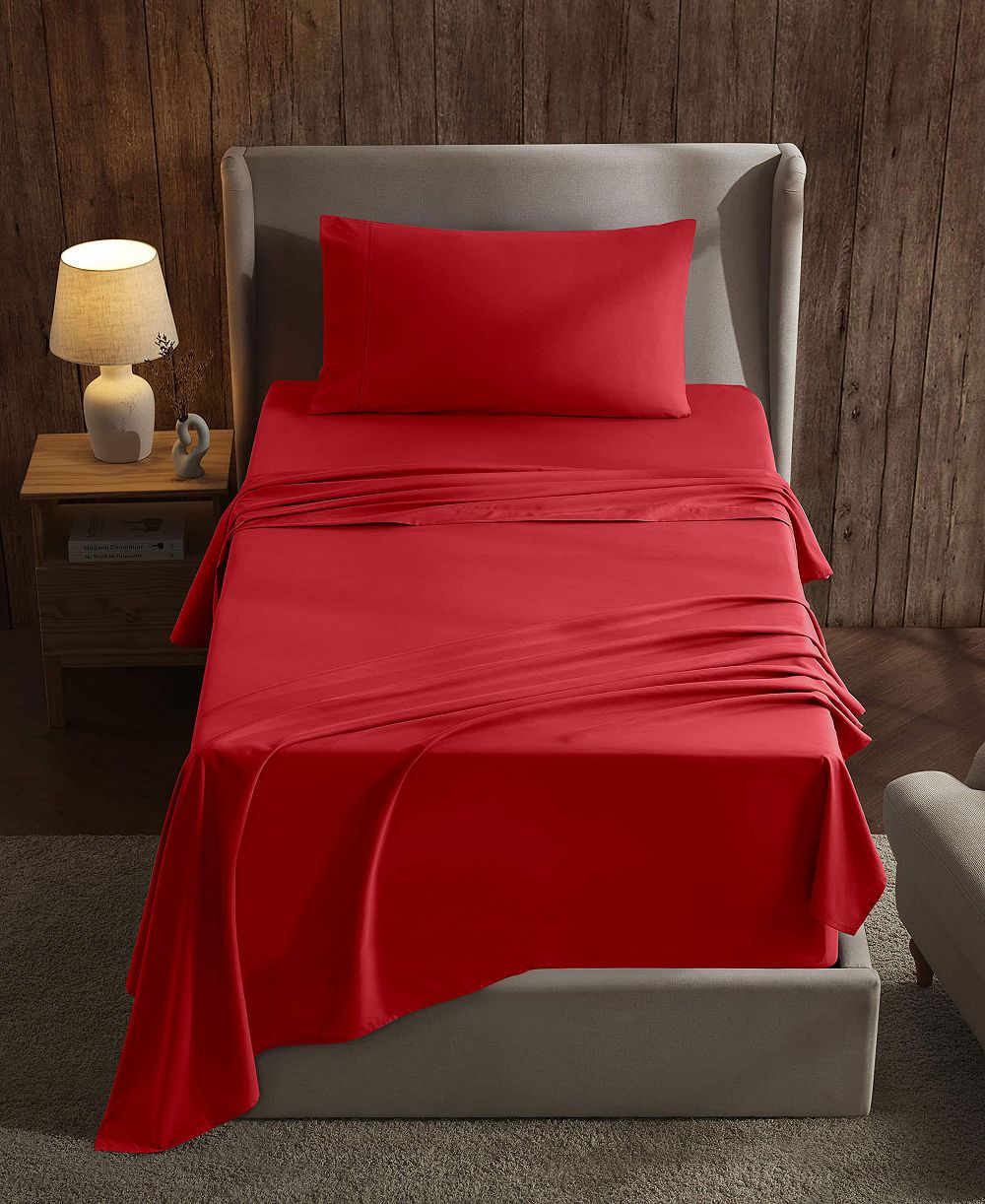 Nestl Premier Collection Deep Pocket 3 Piece Sheet Set, Twin
