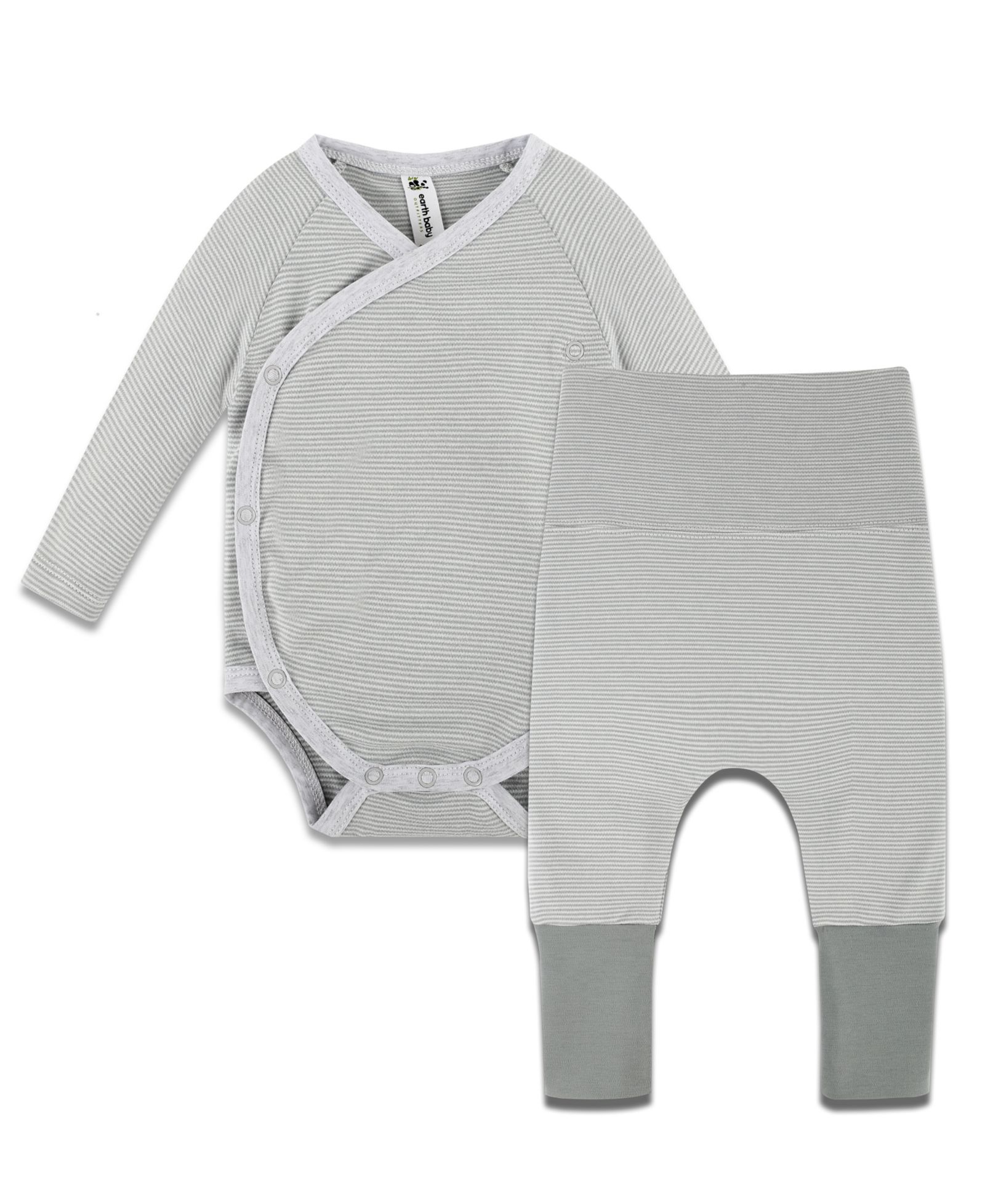 Earth Baby Outfitters комплект из боди и брюк для девочек, 2 шт.