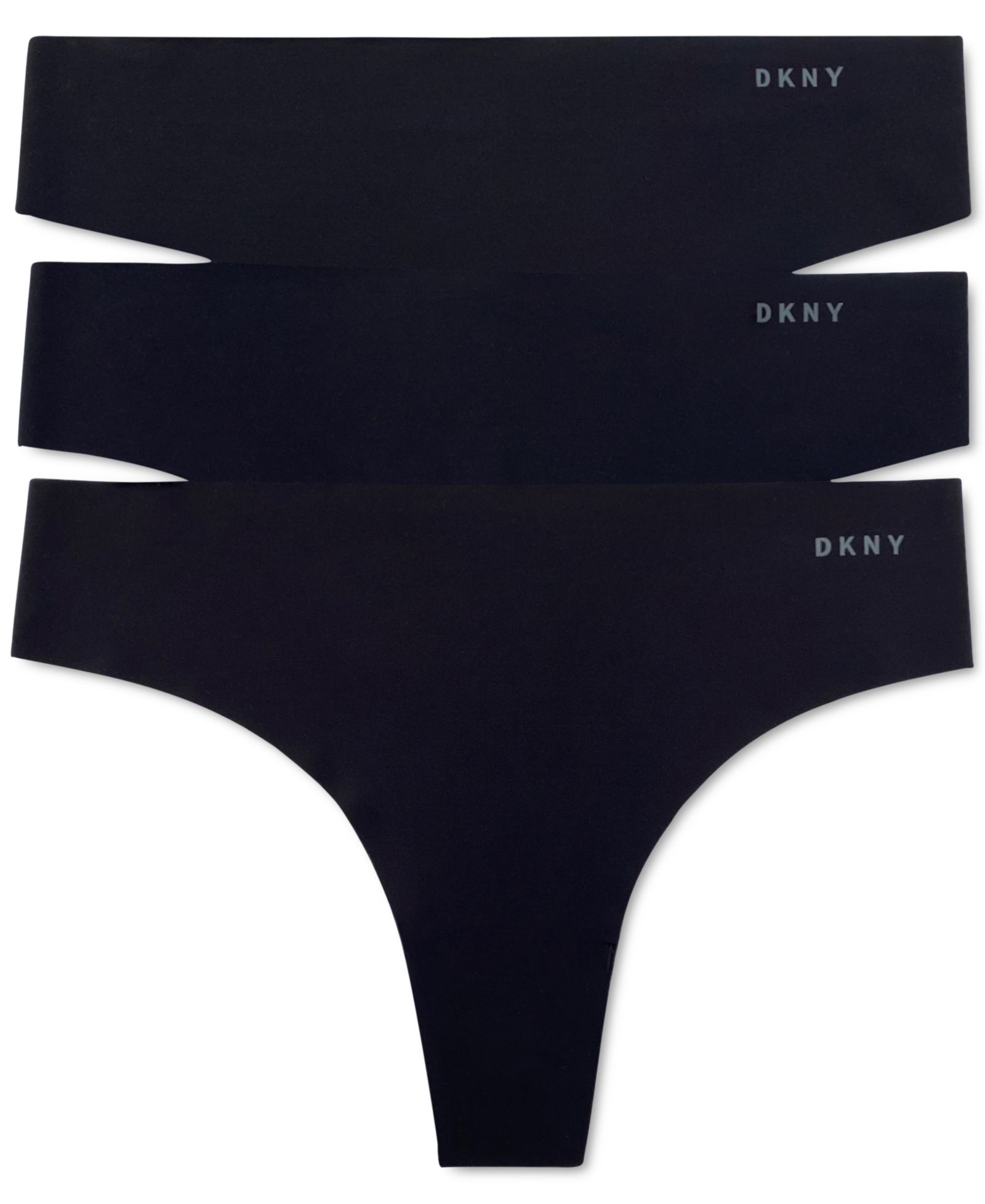 DKNY Women's 3-Pk. Litewear Cut Anywear Thong Underwear DK5026BP3