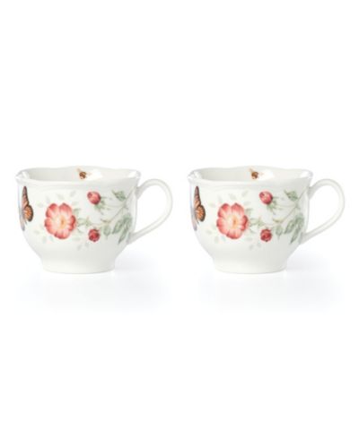 Lenox Butterfly Meadow Latte Mugs, Set of 2
