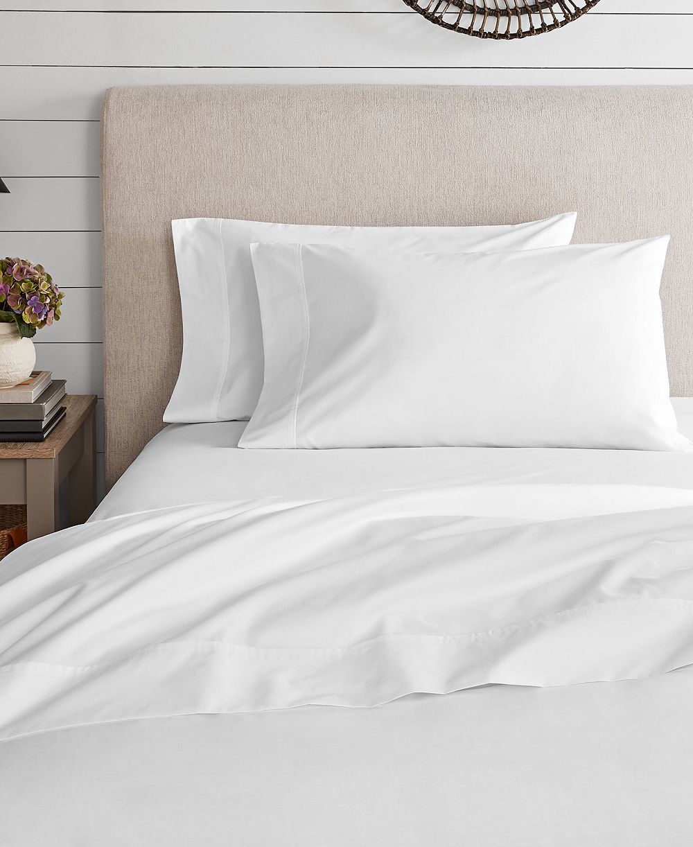 100% Organic Cotton Brushed Percale 4-Pc. Sheet Set, King