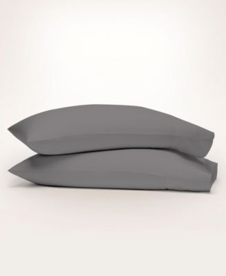 Purity Home 300 Thread Count Brushed Cotton Percale Pillowcase Pair, King