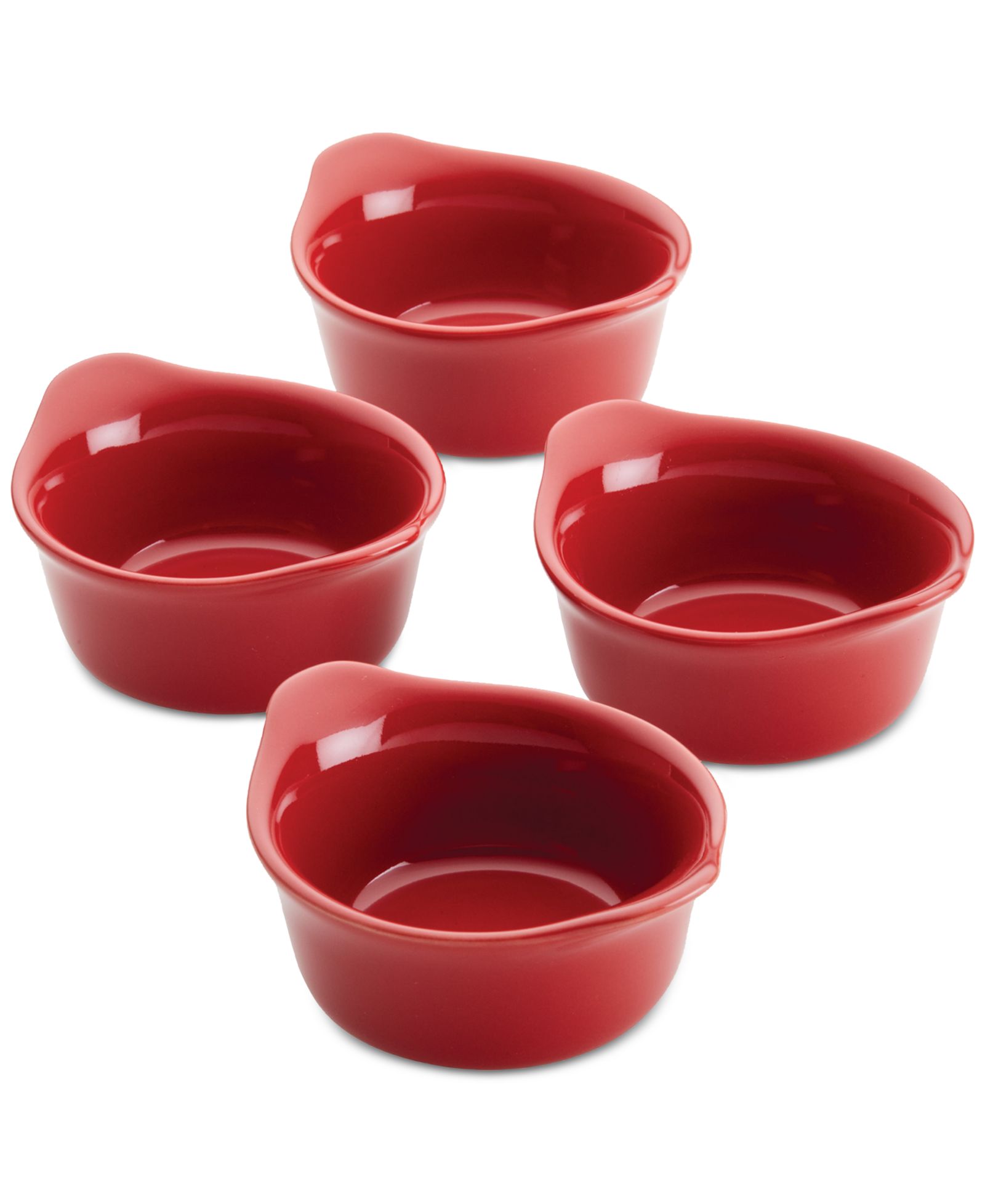 Керамические круглые формы для запекания Rachael Ray Ceramics Round Ramekin Dipper Cups, набор из 4 шт